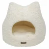 Kattenmand Curl Plush 45x45x42cm - polyester - wit- Kussens & Manden