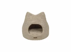 Kussens & Manden|Kattenmand Curl Plush 45x45x42cm - polyester - wit