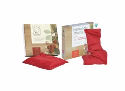 Kersenpitkussentje  27x27cm rood- Energie Besparen|Warmwaterkruiken En Kersenpitkussens