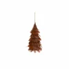 Kerstdecoratie|Decoratieve Accessoires|Kerstboom veren H17cm bruin