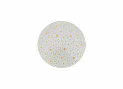 Kerstdecoratie Spiegel met Gouden Sterren Ø30cm- Kerstdecoratie|Kaars & Houder