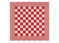 Tiseco Keukenhanddoeken|Keukenhanddoeken|Keukenhanddoek BBQ 50x55cm - katoen - rood