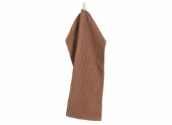 Tiseco Keukenhanddoek Essentials 60x40cm - polyester & katoen - cognac- Keukenhanddoeken|Keukenhanddoeken