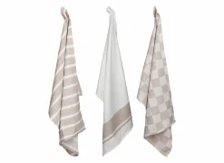 Cosy & Trendy Keukenhanddoeken|Keukenhanddoeken|Keukenhanddoek Stoff 70x50cm - katoen - zand set van 3
