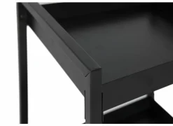 Keukentrolleys|Keukentrolleys|Keukentrolley Avosani 33,7x33,7x77cm - metaal - zwart