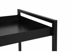 Keukentrolleys|Keukentrolleys|Keukentrolley Avosani 33,7x33,7x77cm - metaal - zwart