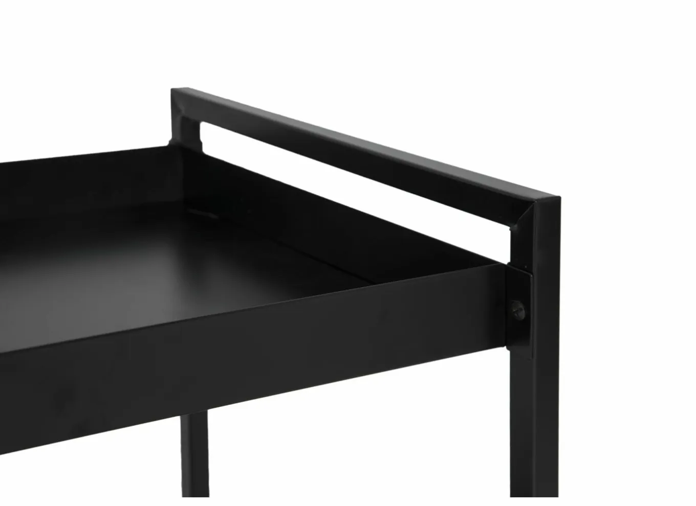 Keukentrolleys|Keukentrolleys|Keukentrolley Avosani 33,7x33,7x77cm - metaal - zwart