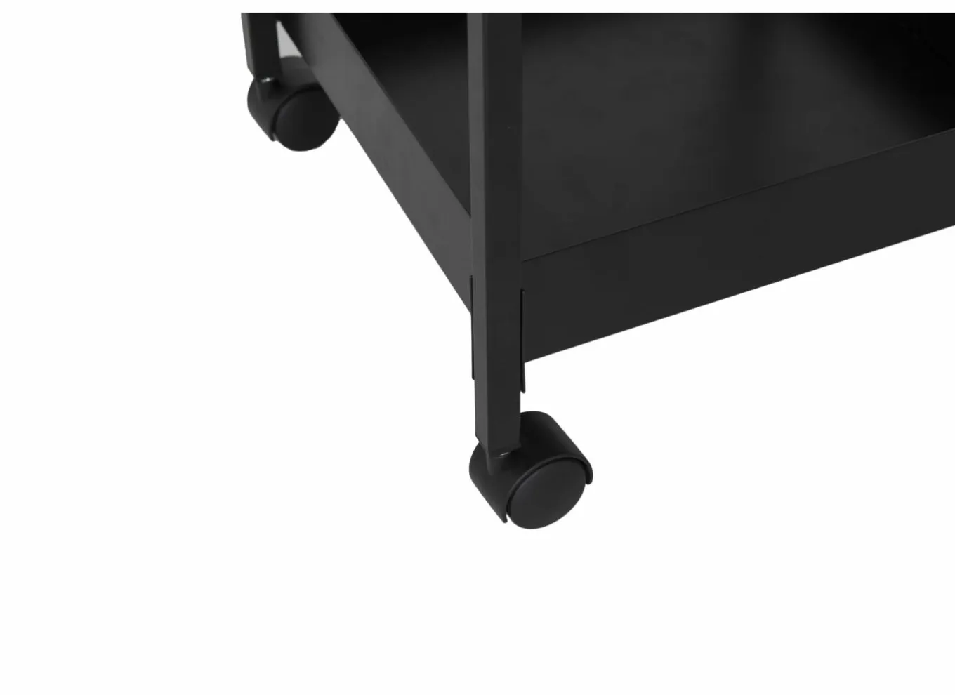 Keukentrolleys|Keukentrolleys|Keukentrolley Avosani 33,7x33,7x77cm - metaal - zwart