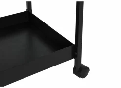 Keukentrolleys|Keukentrolleys|Keukentrolley Avosani 33,7x33,7x77cm - metaal - zwart