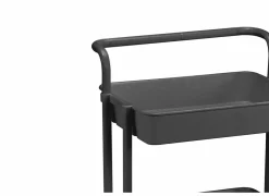 Keukentrolley Tomboy 43x34x85,5cm - metaal - zwart- Keukentrolleys|Keukentrolleys