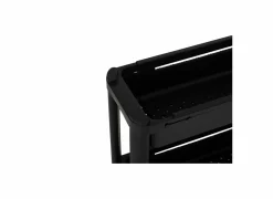 Keukentrolleys|Keukentrolleys|Keukentrolley uitrekbaar 37,5x15x78,5cm - kunststof - zwart