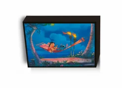 Kaders & Prints|Kinderdecoratie|Kinderdecoratie Lilo & Stitch verlicht canvas 30x40cm