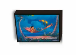 Kaders & Prints|Kinderdecoratie|Kinderdecoratie Lilo & Stitch verlicht canvas 30x40cm