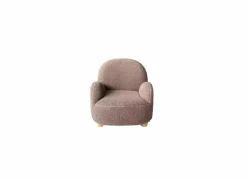 Kinderfauteuil Alps bouclé stof grijs- Kindermeubelen