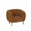 Kindermeubelen|Kinderfauteuil Hush 54x44x41cm - polyestervezel - cognac