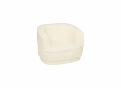 Kindermeubelen|Kinderfauteuil Sky bouclé wit