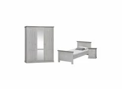 Kinderkamer Eline met bed 90x200 - kleerkast 172cm en 1 nachtkastje- Complete Kinderkamers|Complete Kinderkamers