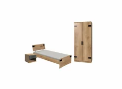 Kinderkamer Liverpool  met bed 90x200cm - kleerkast 90cm en 1 nachtkastje- Complete Kinderkamers|Complete Kinderkamers