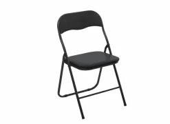 Klapstoel ZH43cm - metaal & PVC - zwart- Klapstoelen