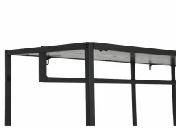 Kledingrekken|Kledingrekken|Kledingrek Gallo 90x40x178cm - melamine & metaal - zwart