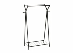 Kledingrek Metty 98x43,5x145cm - staal - zwart- Kledingrekken|Kledingrekken