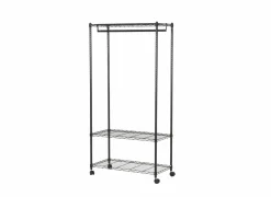 Kledingrekken|Kledingrekken|Kledingrek Squall 90x45x180cm - staal - zwart