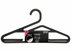Kleerhanger Hang'up kunststof - zwart set van 5 anti slip- Kleerhangers|Kleerhangers