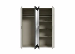 Draaideurkast|Draaideurkast|Kleerkast Adria 178cm - decor - zandeik & wolframgrijs