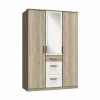 Kleerkast Cariba 135cm - decor - sanremo & wit- Draaideurkast|Kleerkast