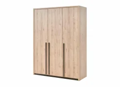 Kleerkast 165cm - decor - bruin- Draaideurkast|Draaideurkast