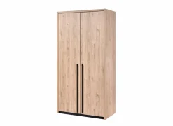 Draaideurkast|Draaideurkast|Kleerkast 112cm - decor - bruin