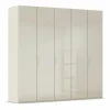 Kleerkast 250cm - decor & glas - champagne- Draaideurkast|Draaideurkast