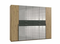 Draaideurkast|Draaideurkast|Kleerkast Denver 270cm - decor - artisanale eik & grafiet