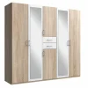Kleerkast Diver 225cm - decor - sonoma eik & wit- Draaideurkast|Draaideurkast