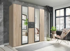 Draaideurkast|Draaideurkast|Kleerkast Diver 225cm - decor - sonoma eik/grafiet