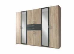 Kleerkast Diver 270cm - decor - sonoma eik/grafiet- Draaideurkast|Draaideurkast