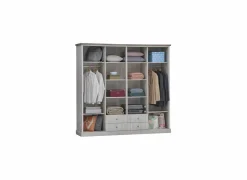 Kleerkast Eline 225cm - decor - white oak & autumn oak- Draaideurkast|Draaideurkast