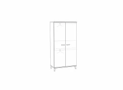 Babykamer Kasten|Kleerkast|Kleerkast Evy 1 100cm