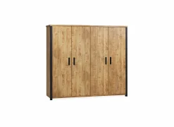 Draaideurkast|Draaideurkast|Kleerkast Fire 251,6cm - lamulux - mango