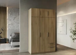 Kleerkast Ghost 119cm - decor - kronberg eik- Draaideurkast|Kleerkast