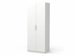 Kleerkast Ghost 79cm - decor - wit- Draaideurkast|Kleerkast