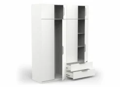 Draaideurkast|Kleerkast|Kleerkast Ghost 157cm - decor - wit