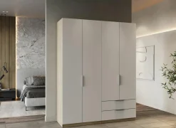 Kleerkast Ghost 157cm - decor - kronberg eik & wit- Draaideurkast|Kleerkast