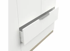 Kleerkast Ghost 157cm - decor - kronberg eik & wit- Draaideurkast|Kleerkast