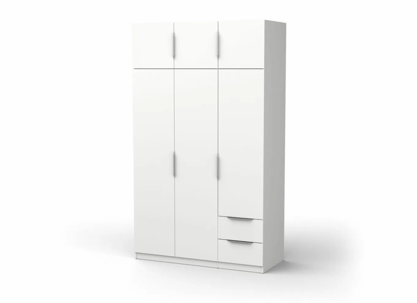 Draaideurkast|Kleerkast|Kleerkast Ghost 119cm - decor - wit