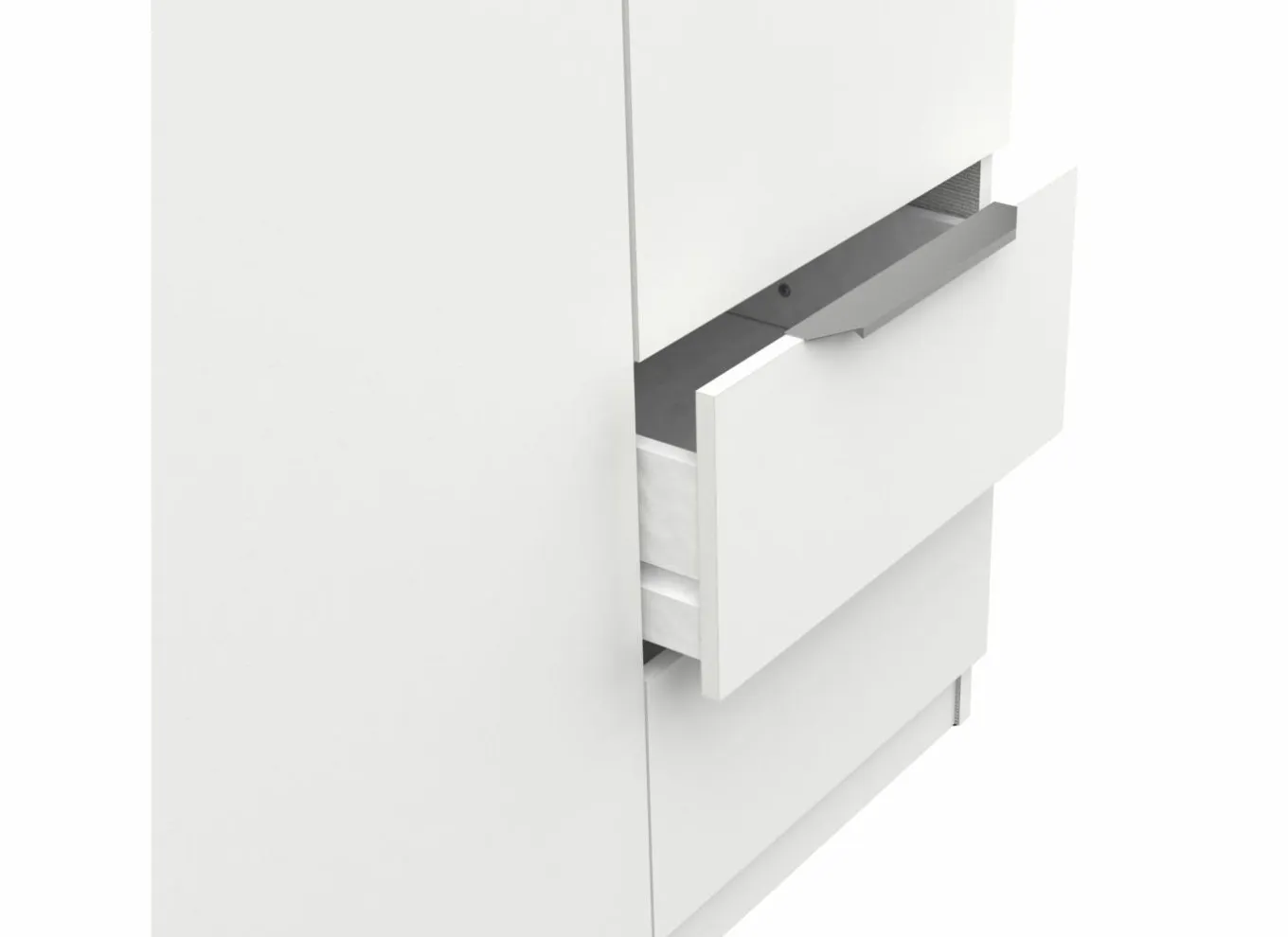 Draaideurkast|Kleerkast|Kleerkast Ghost 119cm - decor - wit