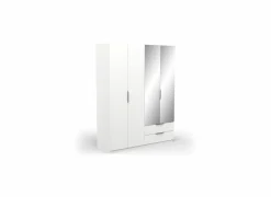 Kleerkast Ghost 157cm - decor - wit- Draaideurkast|Kleerkast