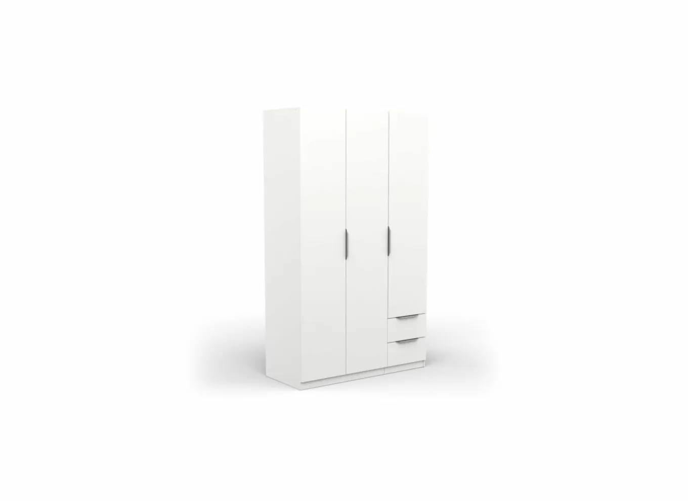 Draaideurkast|Kleerkast|Kleerkast Ghost 119cm - decor - wit