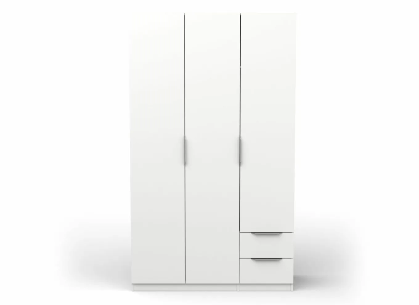 Draaideurkast|Kleerkast|Kleerkast Ghost 119cm - decor - wit