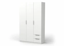 Draaideurkast|Kleerkast|Kleerkast Ghost 119cm - decor - wit